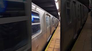 Lefferts Boulevard und R211A A train entering Euclid Avenue [upl. by Kingsbury]