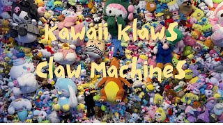 Tour of the Pokemon claw machines at Kawaii Klaws Arcade [upl. by Elnukeda]