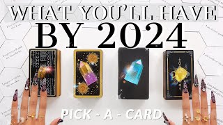 😳What Will Be YOURS by Year 2024📬🚗🏡💰💡⎜Youll be ►SHOOK◀︎ 🔥🔮✨Tarot Reading✨pickacard prediction [upl. by Adnale]