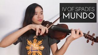 Mundo  IV of Spades  Violin Cover  Justerini Brooks [upl. by Htidirem346]