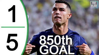 Al Hazem vs Al Nassr Highlights  CRISTIANO RONALDO 850th Career Goal [upl. by Marylee]