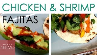 Easy Dinner Ideas  Chicken amp Shrimp Fajitas [upl. by Tizes]