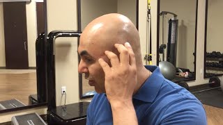 How to find and treat temporalis muscle trigger points  trigger point therapy  headache relief [upl. by Oehsen]