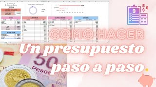 PRESUPUESTO PASO A PASO  Guía para principiantes  Presupuesto de base cero  Finanzas personales [upl. by Toomin]