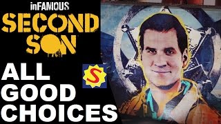 All Good Choices amp Ending  Infamous Second Son [upl. by Truscott701]