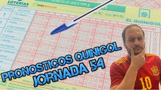 ⚽QUINIGOL JORNADA 54 💰ANALISIS Y PRONOSTICOS  LIGA EA SPORTS [upl. by Einahpats990]