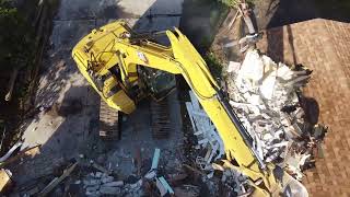 Disaster to Dream Home East Coast DIY Home Drone Footage of the Entire House being torn down [upl. by Erv]