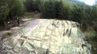 Dalbeattie Forest Mountain Biking  Riding The Slab GoPro HD Hero [upl. by Brendis]