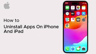 How To Uninstall Apps On iPhone And iPad  iOS  2025 [upl. by Dustman]