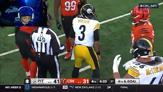 Pittsburgh Steelers vs Cincinnati Bengals 2024 Wekk 13 Full Game Highlights Reaction [upl. by Iznik214]