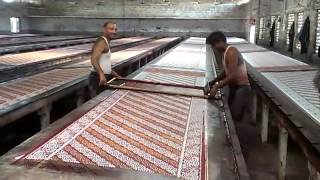 Saree printing jetpur [upl. by Lorrayne135]