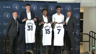 Timberwolves 2022 NBA Draft Introductory Press Conference [upl. by Ludwog873]