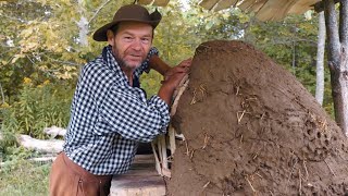 How To Build a HUMONGOUS Earthen Oven  Townsends Homestead [upl. by Kral]