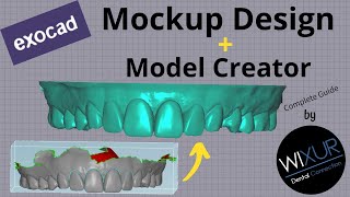 How To Design Mockup in exocad and make a 3D Printer Model [upl. by Ecille]