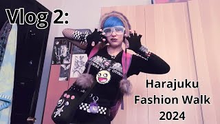 Vlog 2 Harajuku Fashion Walk 2024 [upl. by Nellek395]