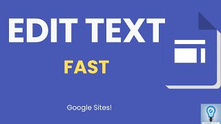 Google Sites Hack FAST Text Editing Secrets [upl. by Surtimed749]