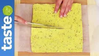 How to make polenta chips  tastecomau [upl. by Nahseez]