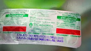 Cyclomine tablet uses cyclomine tablet benifit Cyclomine tablet price cyclomine tablet side effects [upl. by Eiznikam]