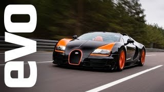 Bugatti Veyron Grand Sport Vitesse  world record top speed  evo DIARIES [upl. by Ecniv]