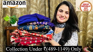 Must Have Amazon Cotton Kurta Set Haul Angrakha Kurta Sharara Kurta Palazzo Set Kurta Pant Set [upl. by Detta]