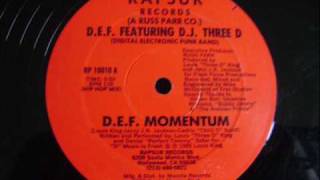 DEF Feat DJ Three D  DEF Momentum 1985 [upl. by Georgianne]