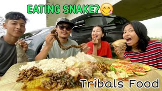 Tribals food Mukbang 🐌 🪱🦀🐛🐚 inglishmaker [upl. by Akired722]