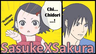 Sarada is too strong  Sakura and Sasuke SasuSaku Doujinshi English HD [upl. by Saidnac]