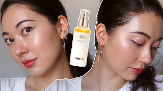 DALBA SPRAY SERUM REVIEW ✨ Simple  Quick AM Routine GlowSerum [upl. by Zarihs838]