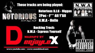 NWA ft 2Pac Biggie Smalls  Express Yourself Hip Hop Mashup [upl. by Jarret]