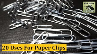 20 Paper Clip Hacks for Survival amp Everyday Uses [upl. by Rednal903]