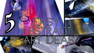 EXPLORE the POSSIBILITIES Try These 5 Unique Ways to Create Textured Abstract Art  EASY DIY 381 [upl. by Linehan]