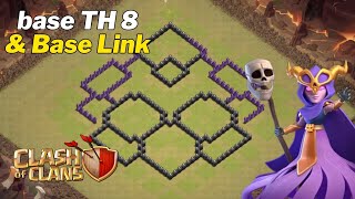 Best TH8 War Base to Win Clan Wars [upl. by Eirameinna]