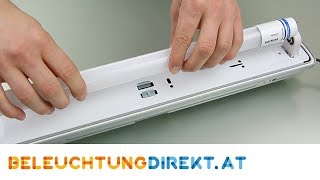 Wie ersetze ich meine T8 Leuchtstoffröhre durch LED mit einem elektronischen Vorschaltgerät [upl. by Ettelegna]