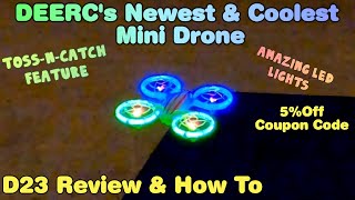 DEERC D23 MiniDrone Full Review amp How To Unboxing Setup Test Flight DEERC drones fun fly [upl. by Jun611]