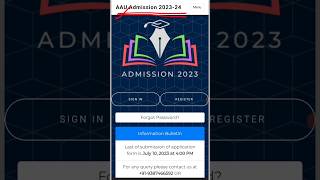 AAU Admission 2023 aau cet2023 agriculture [upl. by Ger]