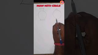 How To Draw With Circle 🔵 basic drawingtutorial art easydrawing ytshorts shorts [upl. by Eelah226]