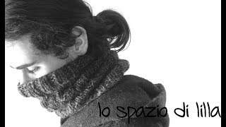 Scaldacollo facile ai ferri da uomo con punto onde  Easy man knitted cowl in wave stitch [upl. by Ravaj]