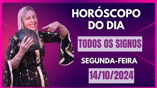 Horóscopo de hoje 141024 SEGUNDAFEIRA previsão para todos os signos amor saúde dinheiro [upl. by Ecniuq]