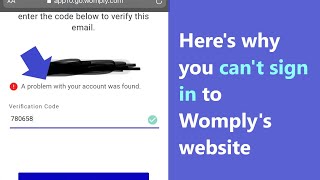 Womply quotA problem with your account foundquot  whats this and what is verification code [upl. by Petrina]