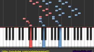 Tutorial Super Mario Bros Overworld Piano [upl. by Marfe]