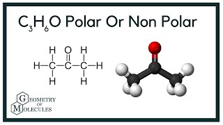 Is C3H6O Polar or NonPolar Acetone [upl. by Haissi421]