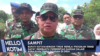 BUPATI KOTAWARINGIN TIMUR MENILAI PROGRAM TMMD DAPAT MEMBANTU PEMERINTAH DAERAH DALAM KEMAJUAN [upl. by Nirek]