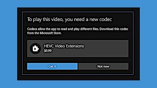 How To Get the Free HEVC Codec for Windows 10  H265  HEVC Video Extensions [upl. by Ayiak]