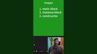 java interview questions shorts 17  tricky static blocks vs Instance block questions coding [upl. by Rene320]