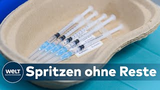 SUPERSPRITZEN ZeroResidualSpritzen sollen CoronaImpfstoffVerschwendung verhindern [upl. by Tchao]