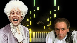 Mozart  Salieris March Amadeus Scene  Piano Classical Story Synthesia [upl. by Culbertson]