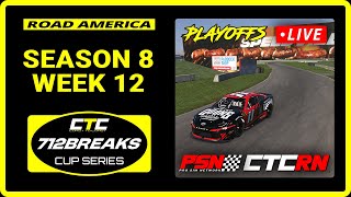 iRacing  CTC 712Breaks Cup Series  Road America 80 Sponsored by Daddy Dave Season 8 Week 12 [upl. by Ardell556]