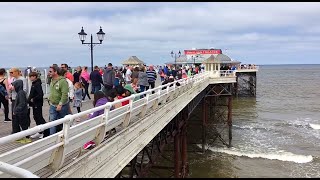 Busy Bank Holiday weekend on Cromer Pier Norfolk [upl. by Alih]