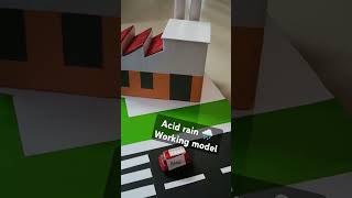 Acid rain working model  science project  acid rain model  shorts acidrain scienceproject [upl. by Atnwahsal]