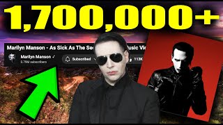 Marilyn Manson new release hits 1700000 views [upl. by Anaj]